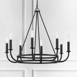 Crystorama Bailey 8 Light Matte Black Chandelier
