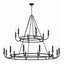 Crystorama Bailey 18 Light Matte Black Chandelier