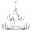 Crystorama Bailey 18 Light Polished Nickel Chandelier