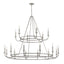 Crystorama Bailey 18 Light Polished Nickel Chandelier