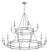 Crystorama Bailey 18 Light Polished Nickel Chandelier
