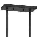 Crystorama Bailey 12 Light Matte Black Linear Chandelier