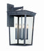 Crystorama Belmont 4 Light Graphite Outdoor Sconce