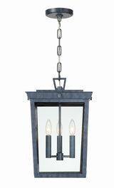 Crystorama Belmont 3 Light Graphite Outdoor Pendant