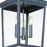 Crystorama Belmont 3 Light Graphite Outdoor Pendant