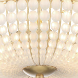 Crystorama Bella 3 Light Antique Gold Semi Flush Mount