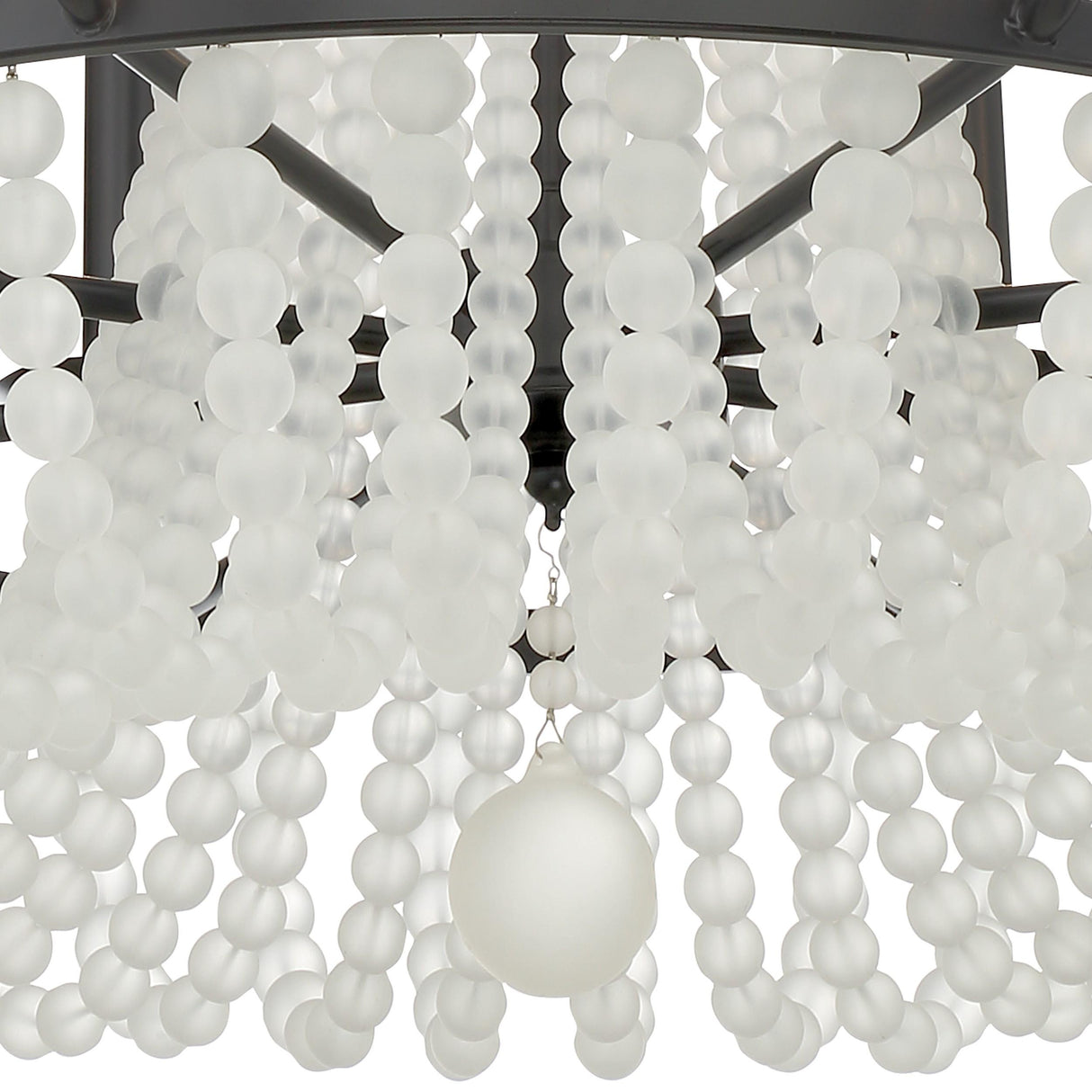 Crystorama Bella 8 Light Matte Black Chandelier
