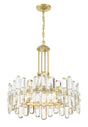 Crystorama Bolton 8 Light Aged Brass Chandelier