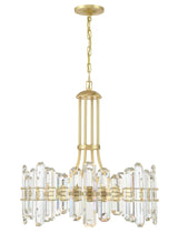 Crystorama Bolton 8 Light Aged Brass Chandelier