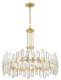 Crystorama Bolton 12 Light Aged Brass Chandelier