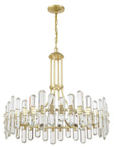 Crystorama Bolton 12 Light Aged Brass Chandelier