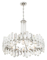 Crystorama Bolton 12 Light Polished Nickel Chandelier