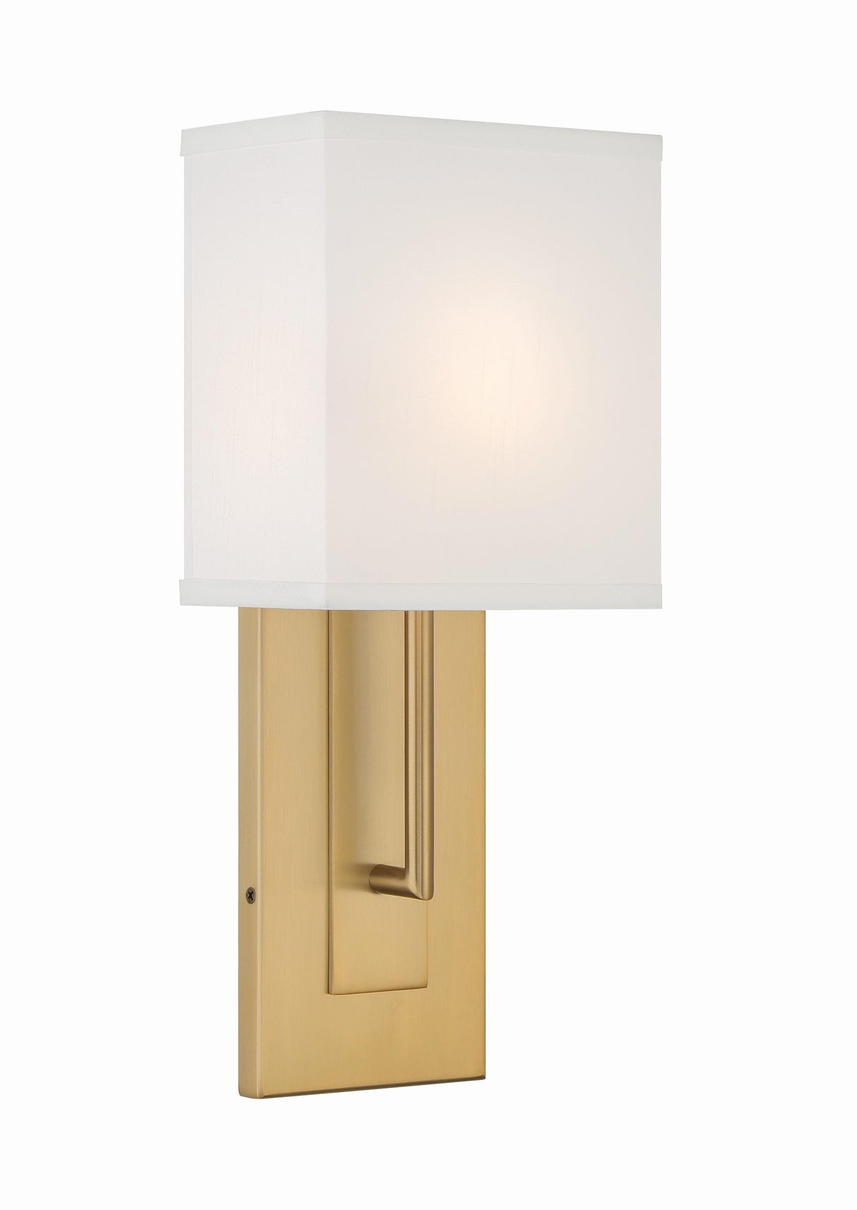 Crystorama Brent 1 Light Vibrant Gold Sconce