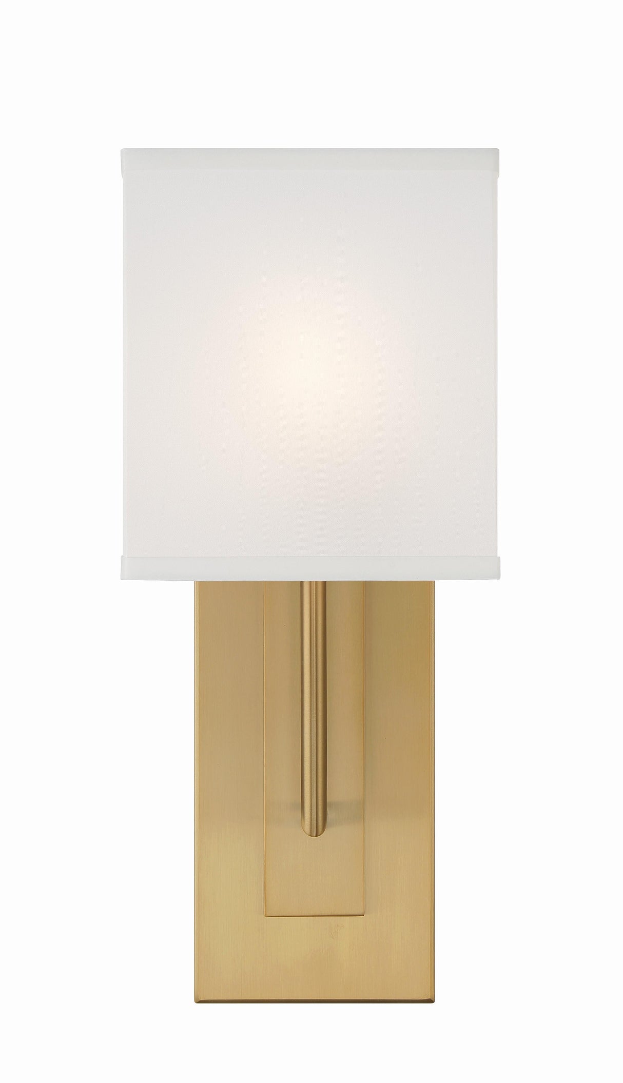 Crystorama Brent 1 Light Vibrant Gold Sconce