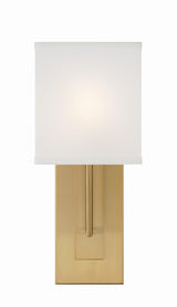 Crystorama Brent 1 Light Vibrant Gold Sconce