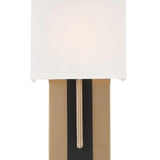 Crystorama Brent 1 Light Vibrant Gold + Black Forged Sconce