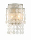 Crystorama Brielle 2 Light Antique Silver Sconce