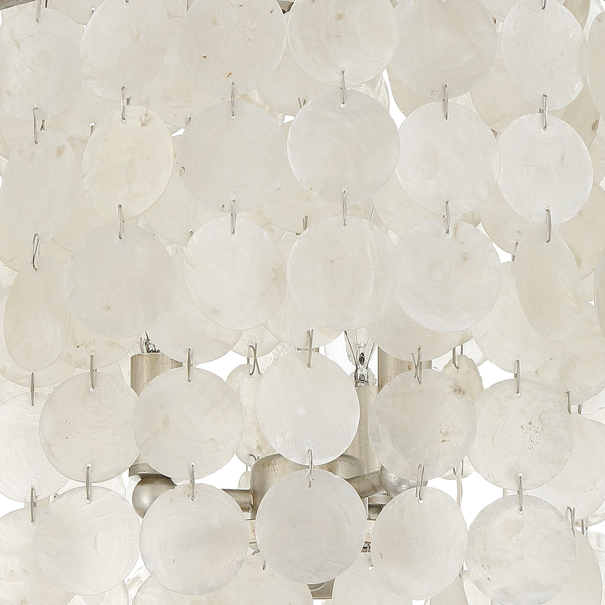 Crystorama Brielle 3 Light Antique Silver Flush Mount