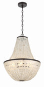 Crystorama Brielle 6 Light Dark Bronze Chandelier