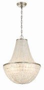 Crystorama Brielle 6 Light Antique Silver Chandelier