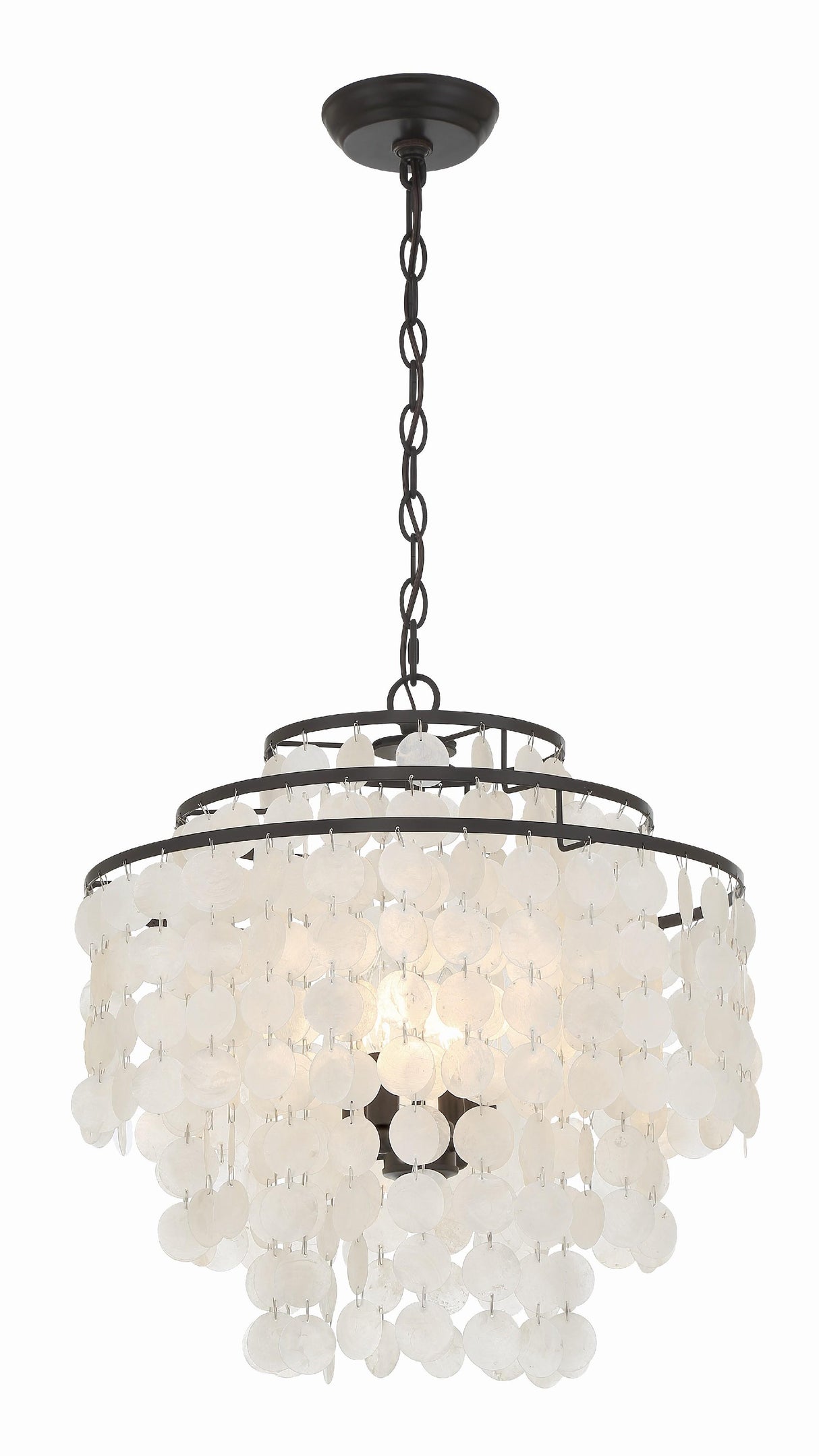 Crystorama Brielle 4 Light Dark Bronze Chandelier