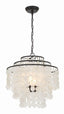 Crystorama Brielle 4 Light Dark Bronze Chandelier