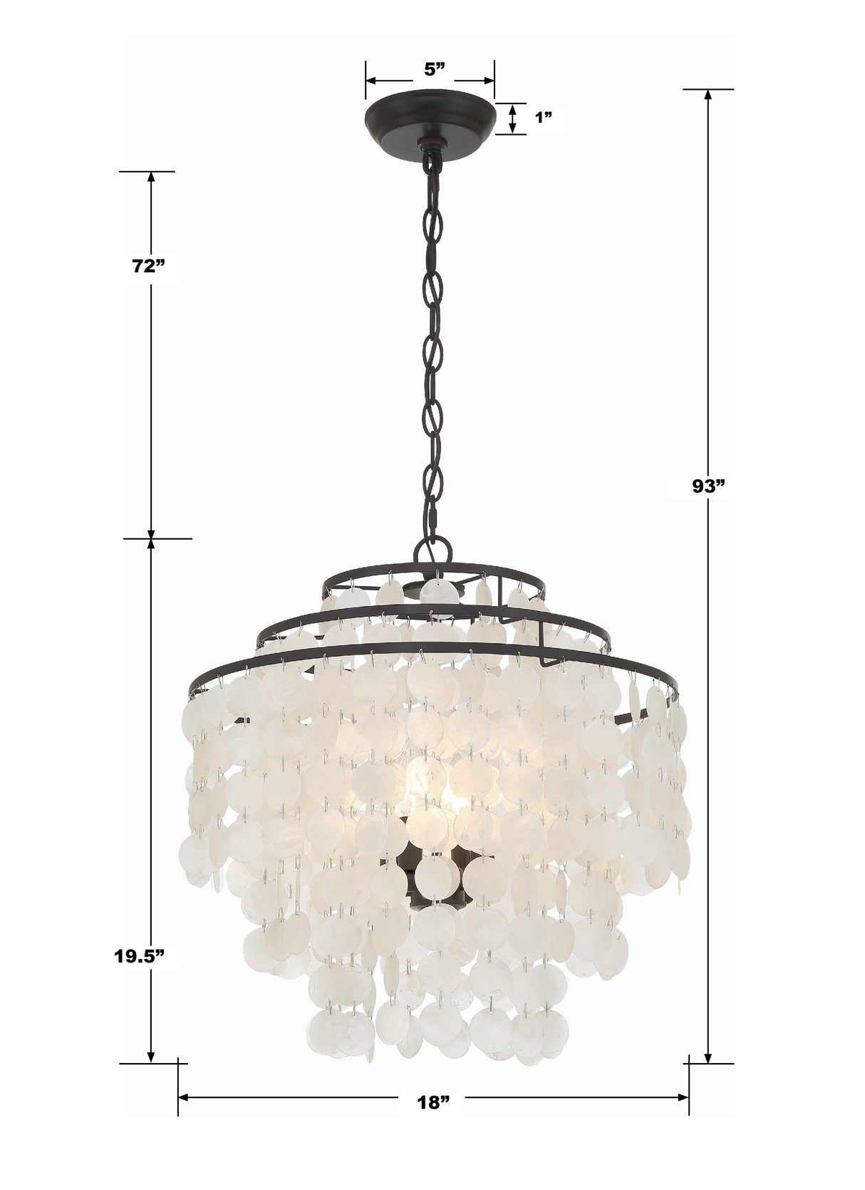 Crystorama Brielle 4 Light Dark Bronze Chandelier
