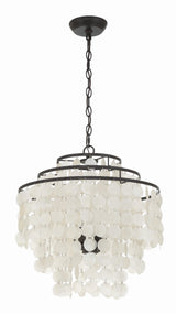 Crystorama Brielle 4 Light Dark Bronze Chandelier