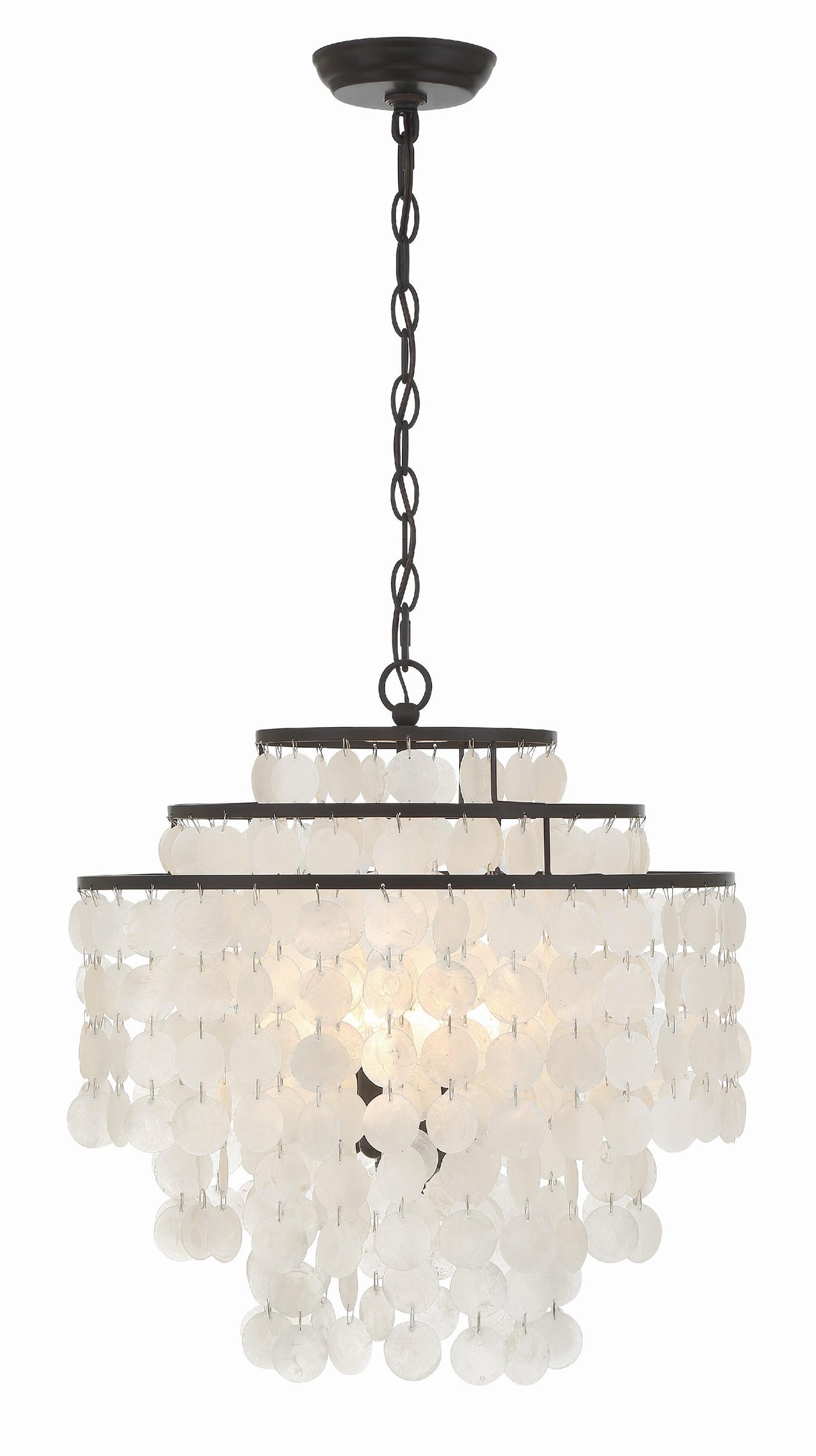 Crystorama Brielle 4 Light Dark Bronze Chandelier