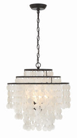 Crystorama Brielle 4 Light Dark Bronze Chandelier