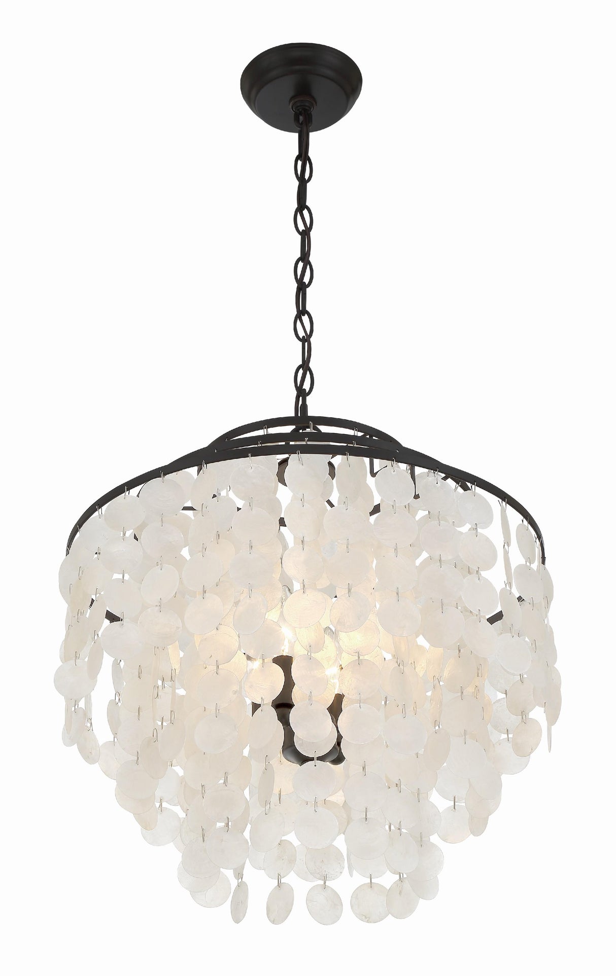 Crystorama Brielle 4 Light Dark Bronze Chandelier
