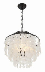 Crystorama Brielle 4 Light Dark Bronze Chandelier