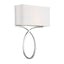 Crystorama Brinkley 2 Light Polished Nickel Sconce