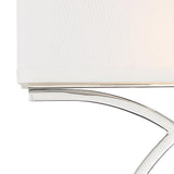 Crystorama Brinkley 2 Light Polished Nickel Sconce