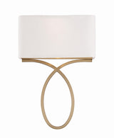 Crystorama Brinkley 2 Light Vibrant Gold Sconce