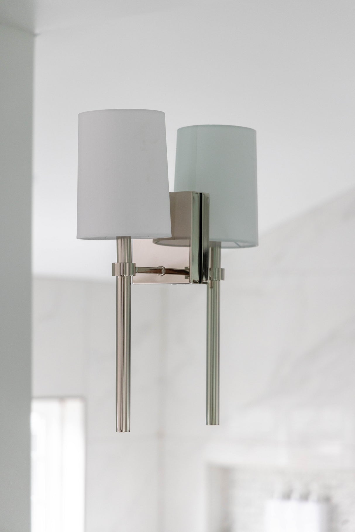 Crystorama Bromley 1 Light Polished Nickel Sconce
