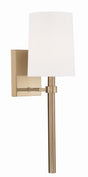 Crystorama Bromley 1 Light Antique Vibrant Gold Sconce