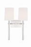 Crystorama Bromley 2 Light Polished Nickel Sconce