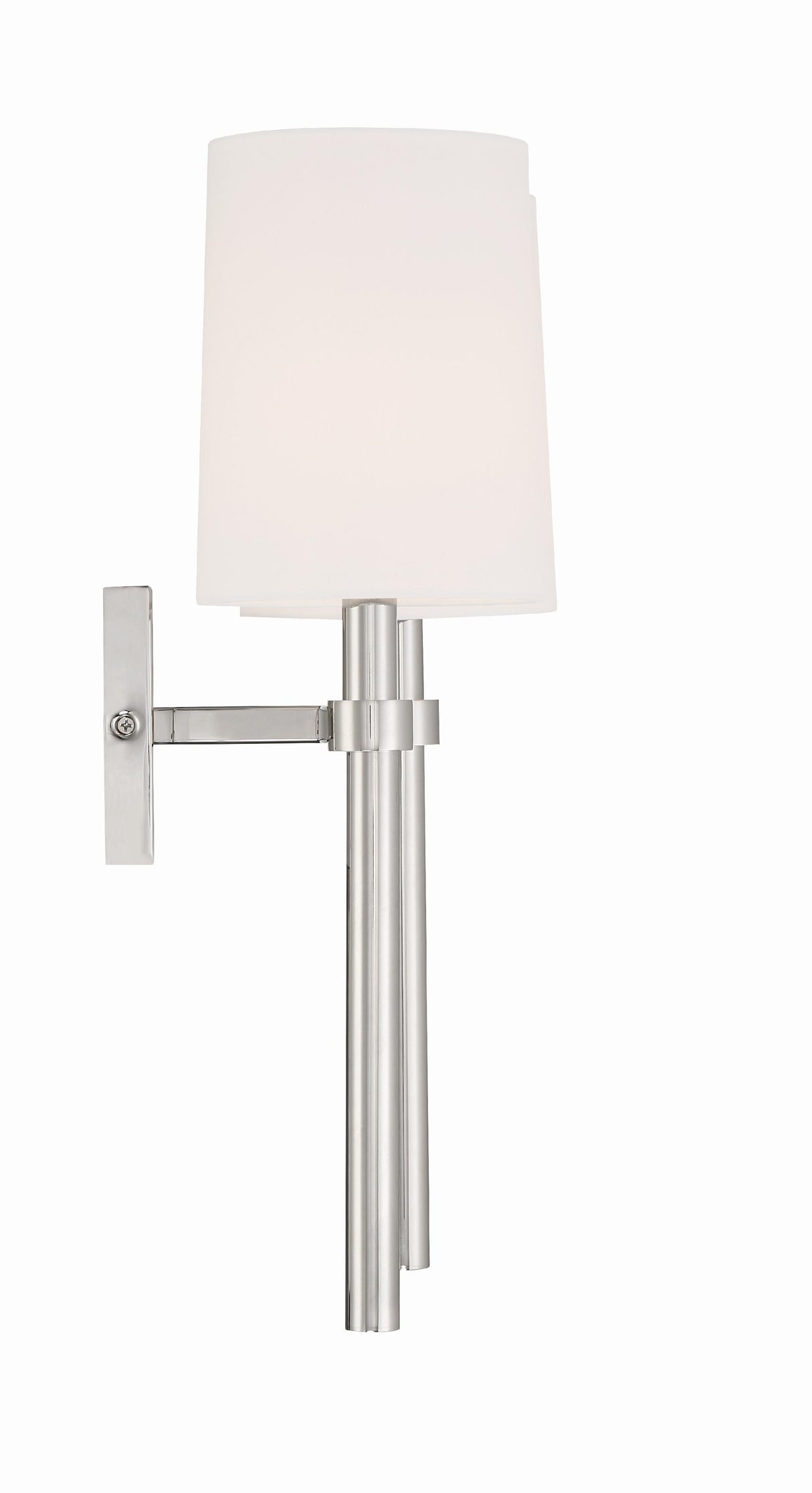 Crystorama Bromley 2 Light Polished Nickel Sconce