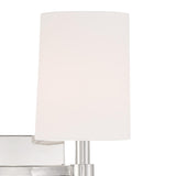 Crystorama Bromley 2 Light Polished Nickel Sconce