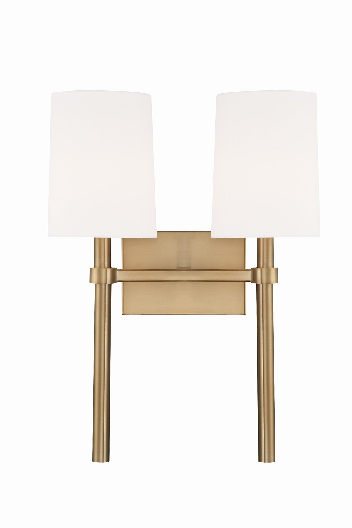 Crystorama Bromley 2 Light Vibrant Gold Sconce