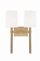 Crystorama Bromley 2 Light Vibrant Gold Sconce