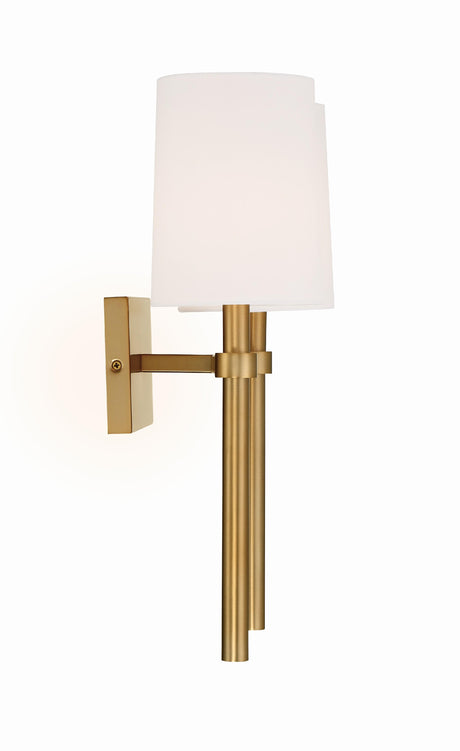 Crystorama Bromley 2 Light Vibrant Gold Sconce