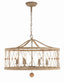 Crystorama Brixton 6 Light Burnished Silver Chandelier