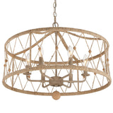Crystorama Brixton 6 Light Burnished Silver Chandelier