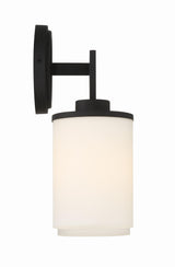Crystorama Bryant 2 Light Black Forged Sconce