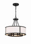 Crystorama Bryant 4 Light Black Forged Chandelier