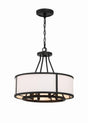 Crystorama Bryant 4 Light Black Forged Chandelier