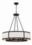 Crystorama Bryant 8 Light Black Forged Chandelier