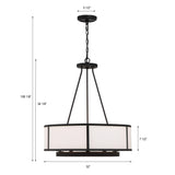 Crystorama Bryant 8 Light Black Forged Chandelier